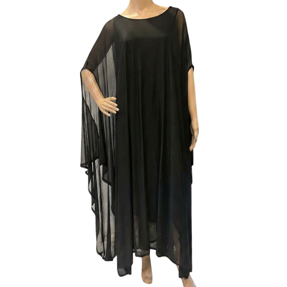 Killstar "Mystic" Hannah Hell Mesh Maxi Gothic Dark Romantic Dress Black Sz XS - Picture 2 of 9